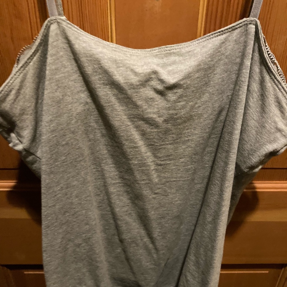 No boundaries XXL grey spaghetti strap tank.